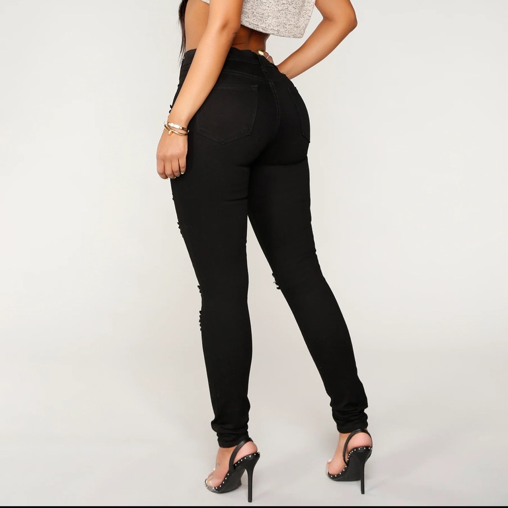 NWT- Black Skinny Jeans -Size 15 - Picture 4 of 14